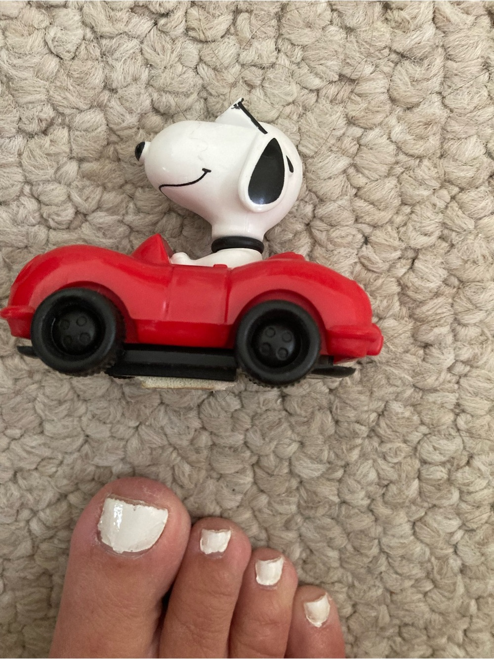 SNOOPY in car by United Features Syndicate vintage toy